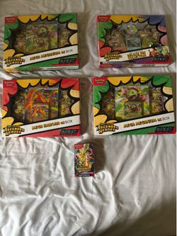 Pokemon Ascended Heroes Booster Bundle, Mega Emboar, First Partners Deluxe Pin Collection, Mega Meganium Ex Box
