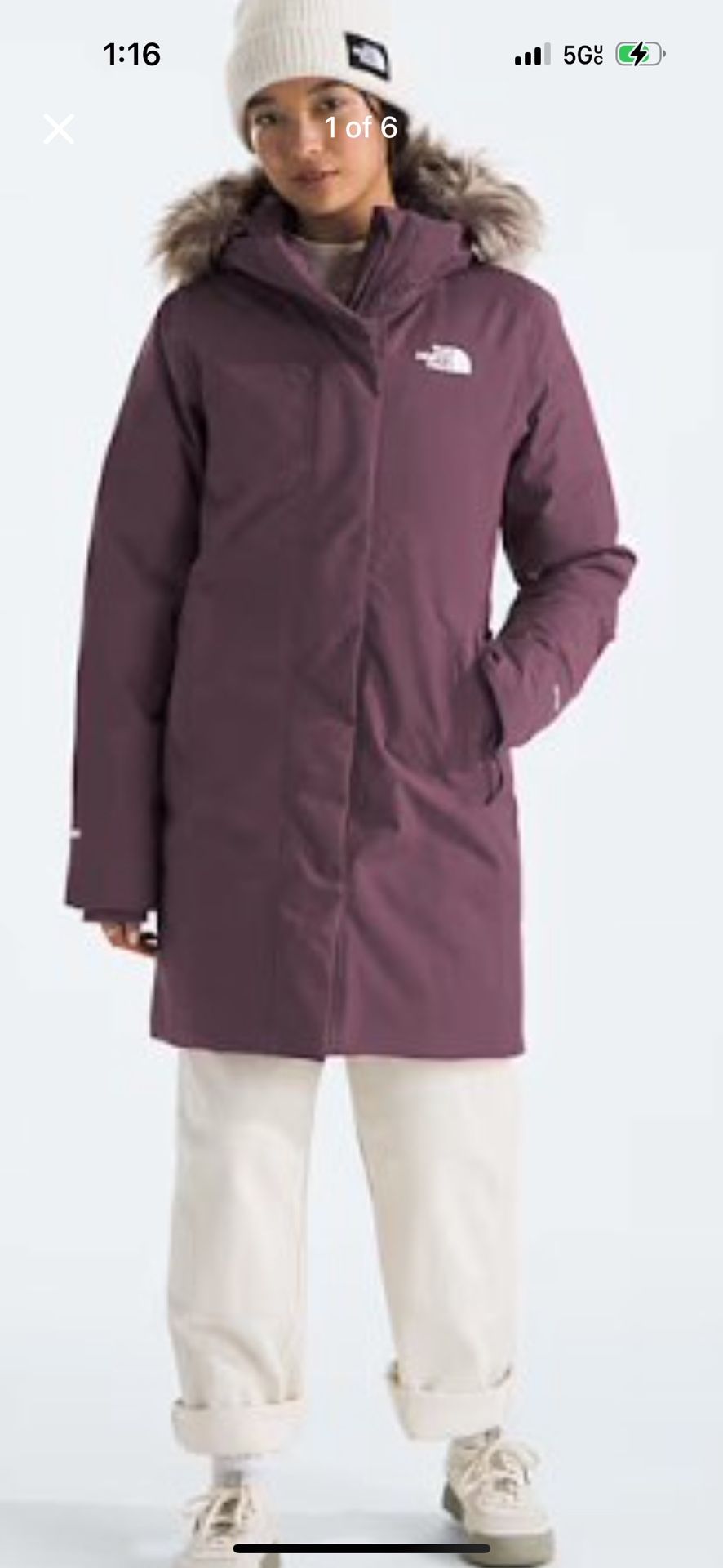 Northface Arctic Parka Purple 3XL