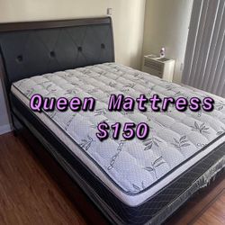  BRAND NEW PILLOW TOP MATTRESSES ✅ COLCHONES NUEVOS PILLOW TOP 💯‼️   QUEEN SIZE $150 ❌ $210 With Box Spring   FULL SIZE $140❌ $200 With Box Spring💥 