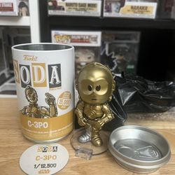 VAULTED LIMITED EDITION C-3PO Funko Soda Star Wars Droids Soda Bobblehead Disney