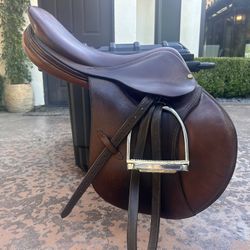 17” Seat Bruno De Lagrange English Jump Saddle