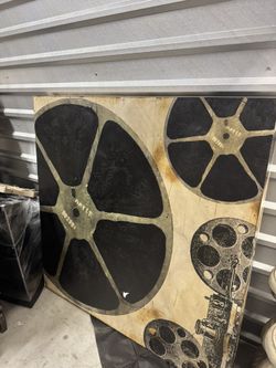 Classic Film Reel Art Piece