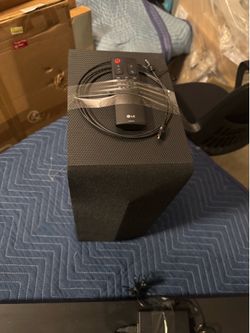 Soundbar and subwoofer surround sound $60