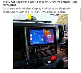 Car Stereo for Isuzu N Series Truck 2009-2020