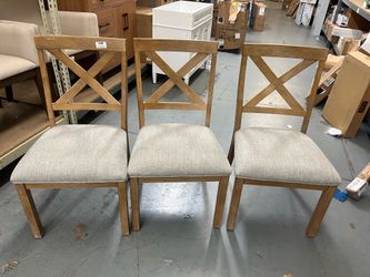 3- Wooden Dining chairs