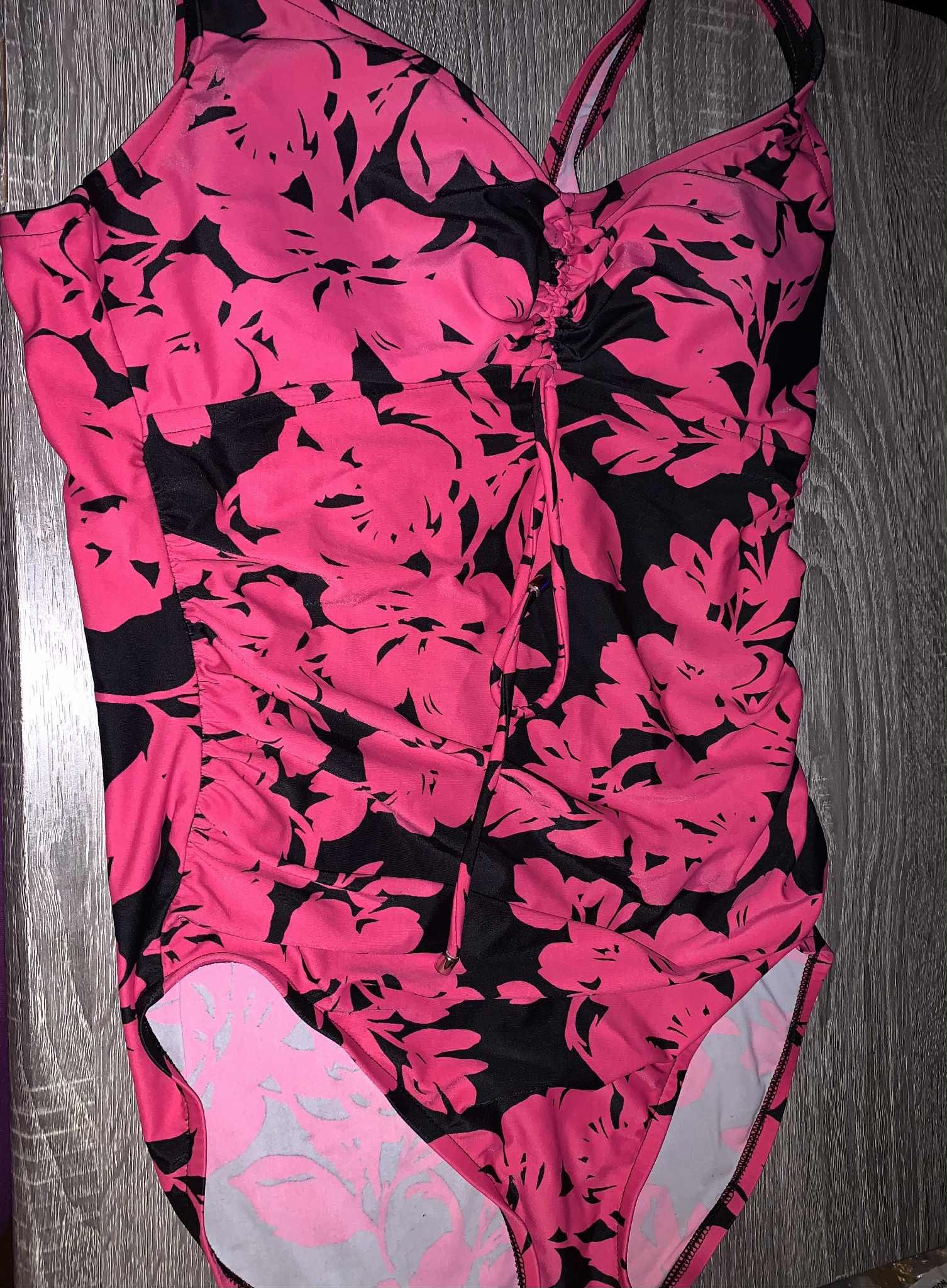 Aqua Green Women One Piece Swimsuit Size Large