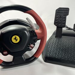 Thrustmaster Ferrari 458 Spider Racing Steering Wheel Pedals Xbox One Tested