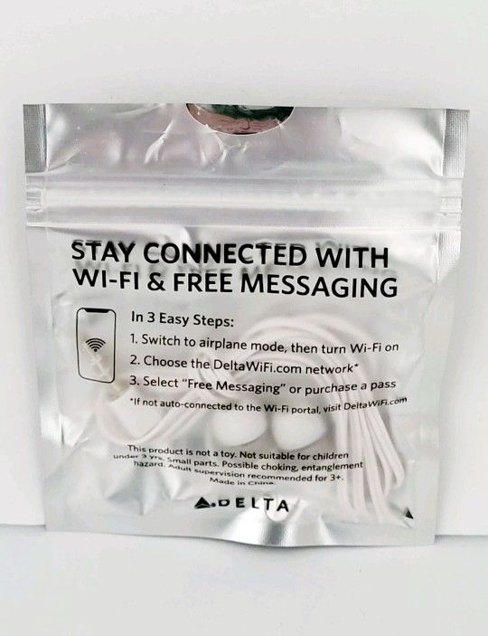 New Sealed Delta Airlines Plug In Tune Out Studio 3.5mm Wired Earbuds In-Ear Headphones. Experience superior sound quality while traveling with the ne