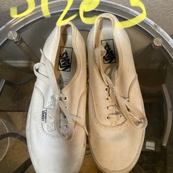 Kids vans shoes, size 3