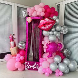 Barbie Balloon Garland 