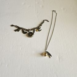 Harry Potter Necklace And Charm Watch Bracelet 