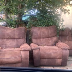 Two manual recliners and couch FREE