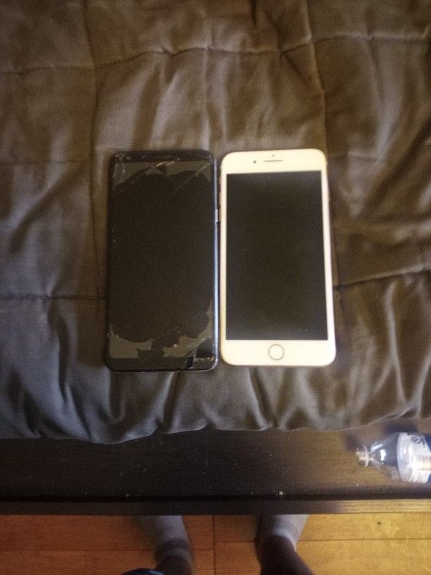 Two Phones That Need Fixing iPhone 7 And A lG Sylo