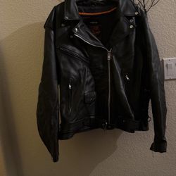 Brand new  w/o Tag Milwauker Leather  Jacket 