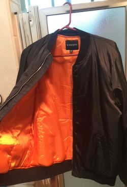 Black Bomber Jacket Size Medium