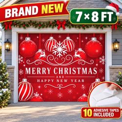 Christmas Garage Door Banner – 7 × 8 ft – New