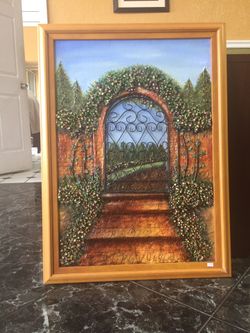 Beautiful 32 x 24in Framed Painting