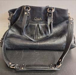 COACH ASHLEY LEATHER CARRYALL