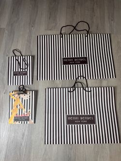 Henri Bendel New York Shopping Bags Set of 4