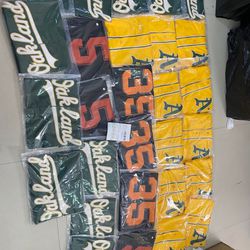 Brand New A’s And Giants Stitched Jerseys