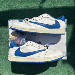  Travis Scott Jordan 1 Low 'Sail Military Blue'