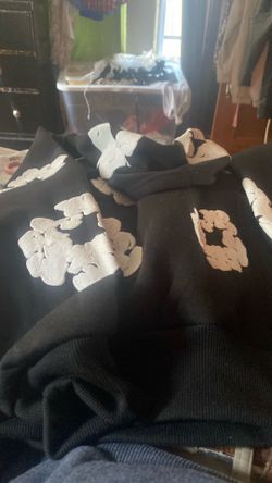 Black and white hoodie