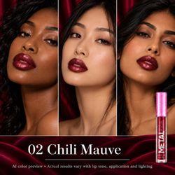 META Lip Gloss 02 Chili Mauve
