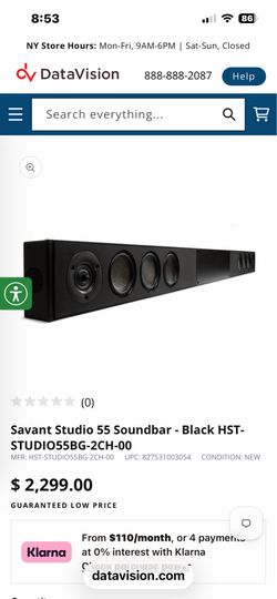 Savant 55” soundbar