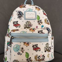 Disney parks Loungefly railway Mickey mini backpack