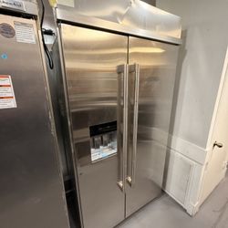 Kitchenaid Refrigerator 42”Inch Side By Side Brand New Scratch And Dent 