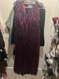 NIGHTWAY purple Fantasy sequenced ball gown Plus size Dress 18W
