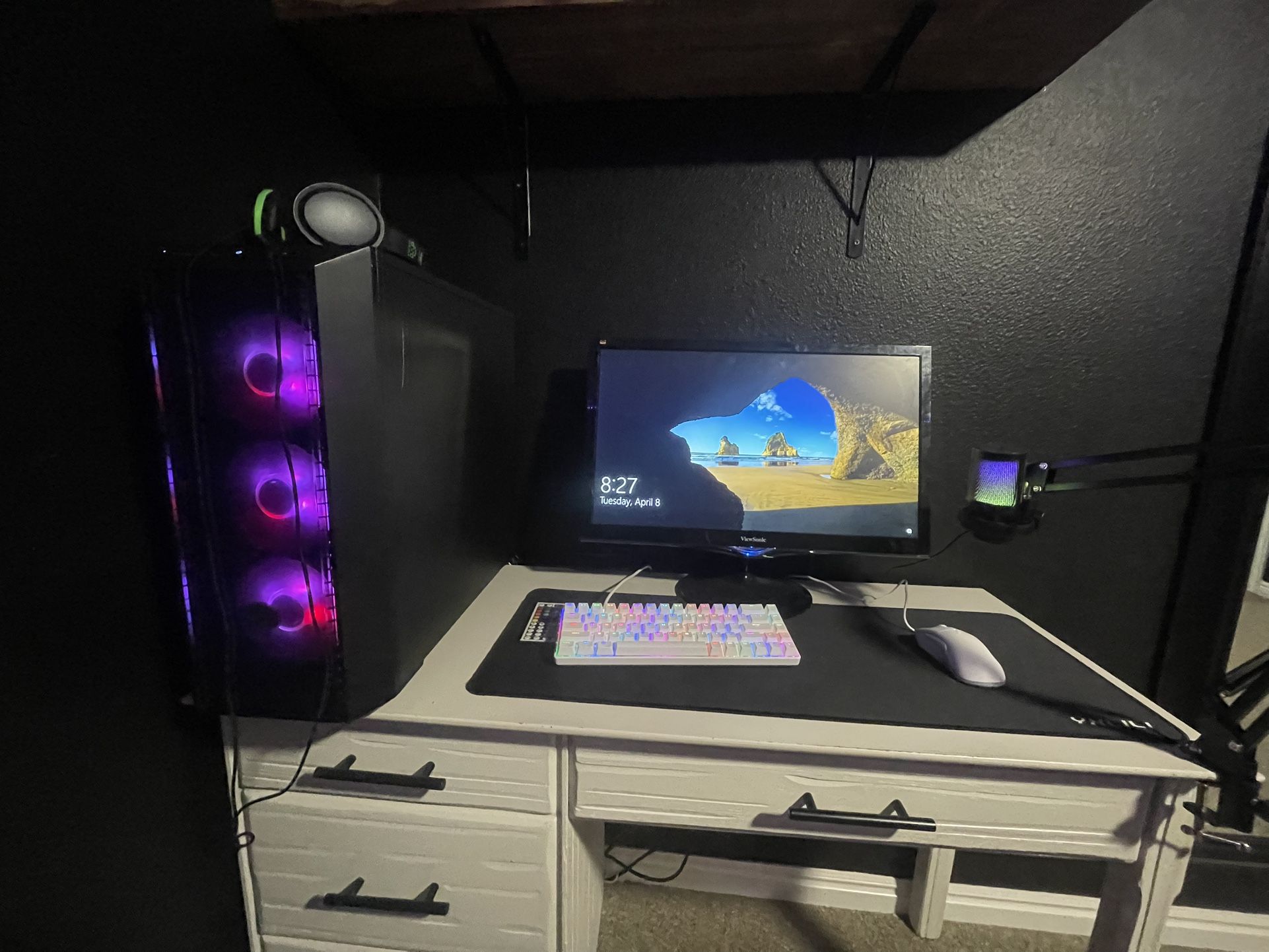 entire gaming setup