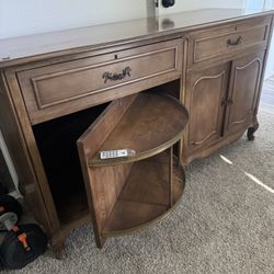 Vintage Cabinet Dresser Table