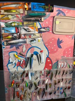 Large Lot of Fishing Lures Mixed Brands