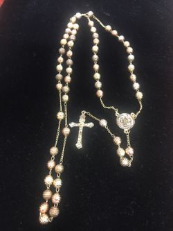 Gold plated Rosario