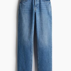 H&M Straight Demin Jeans Pants adjustable waist Youth Girls Size 14