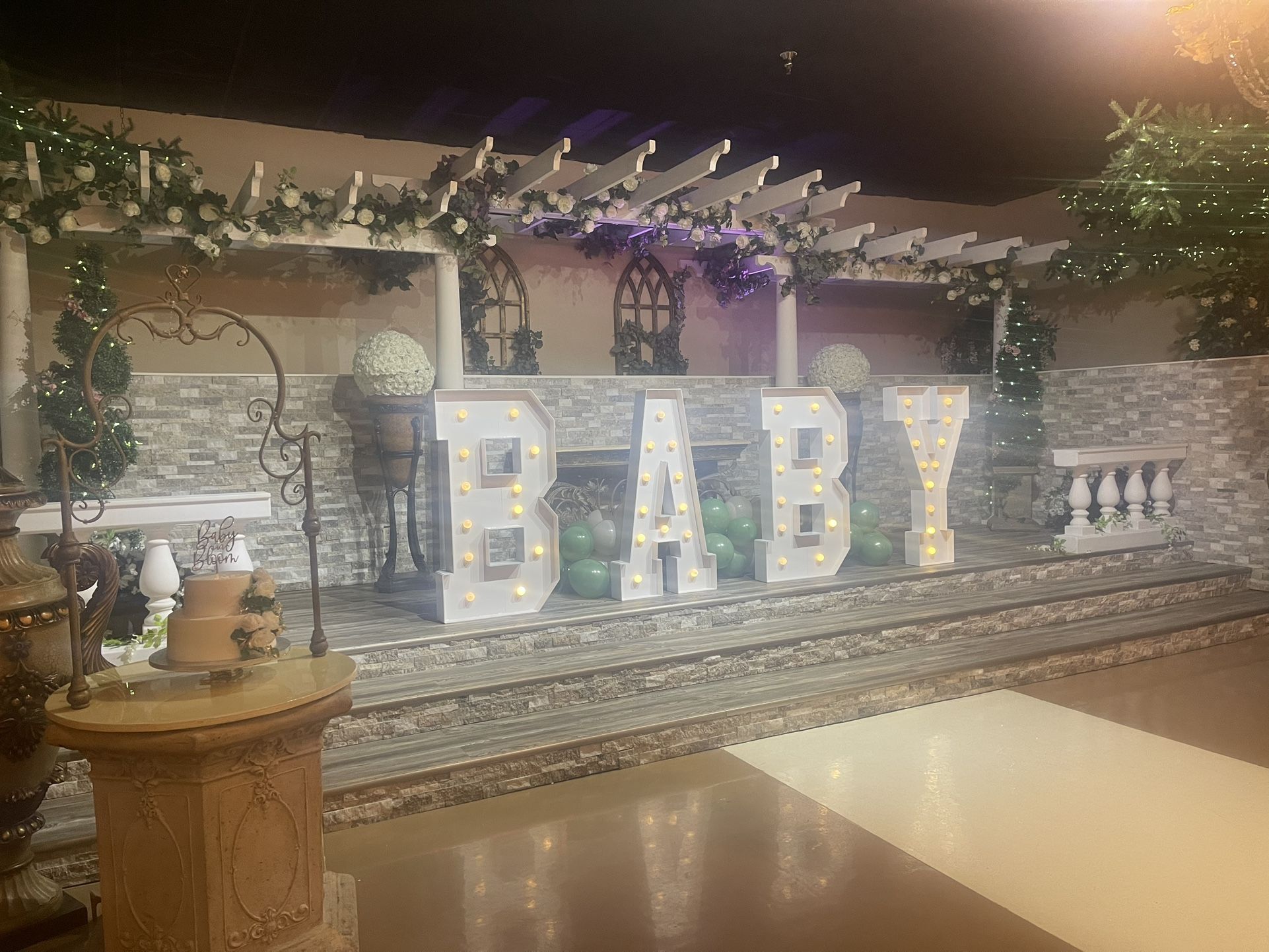 Baby Shower Marquee Letters