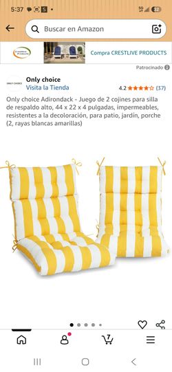 2 Cojines de sillas $30 por los dos. 2 chair cushions $30 for both