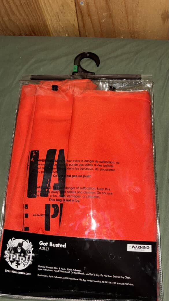 Halloween Costume Inmate Costume