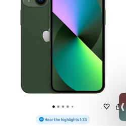 Phone 13 mini 128GB Unlocked Green – Excellent Condition