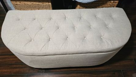 End of bed storage ottoman bench