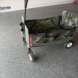 Camo radio flyer wagon/carrier 