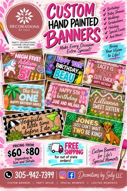 Banners! All Sizes all Designs Customized