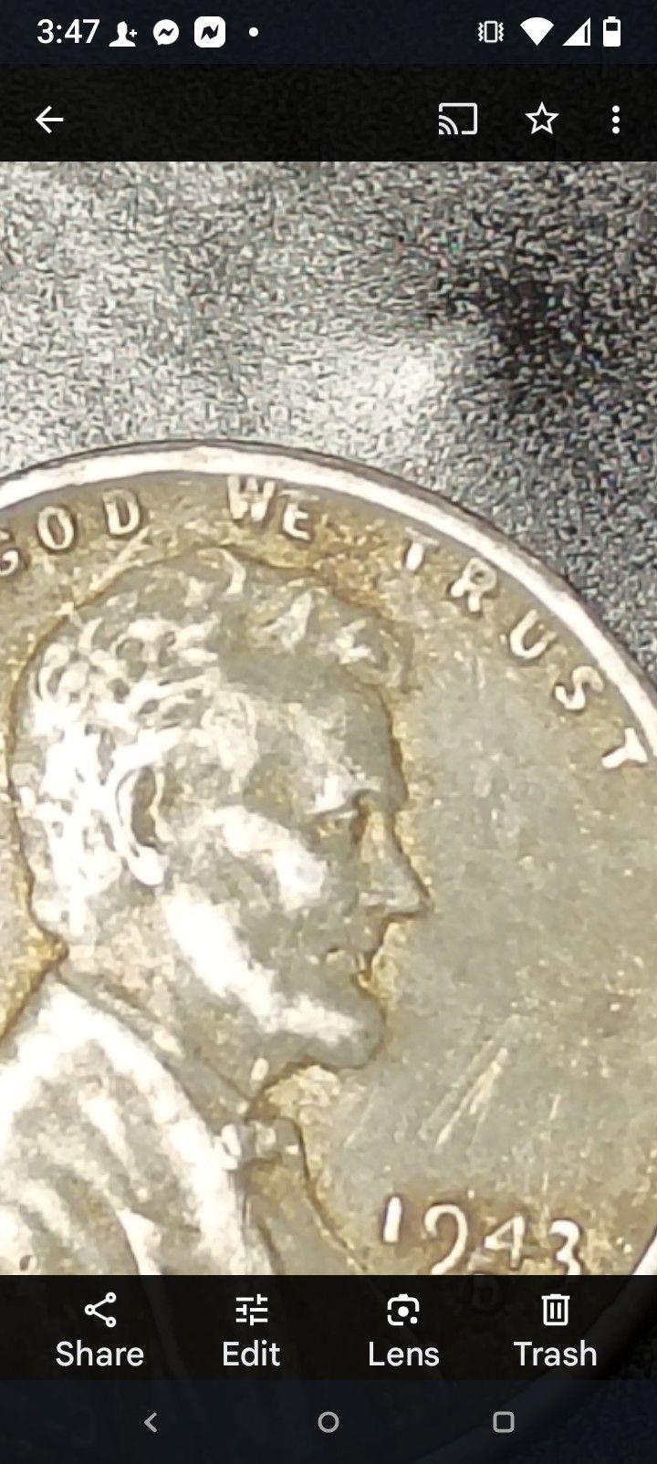 1943 D STEEL PENNY