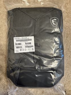 New Sealed MSI Air Gaming Backpack Carry Bag Grey Up To 15.6" Laptops Trusted