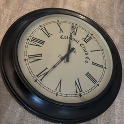 Black Roman Numeral Wall Clock  