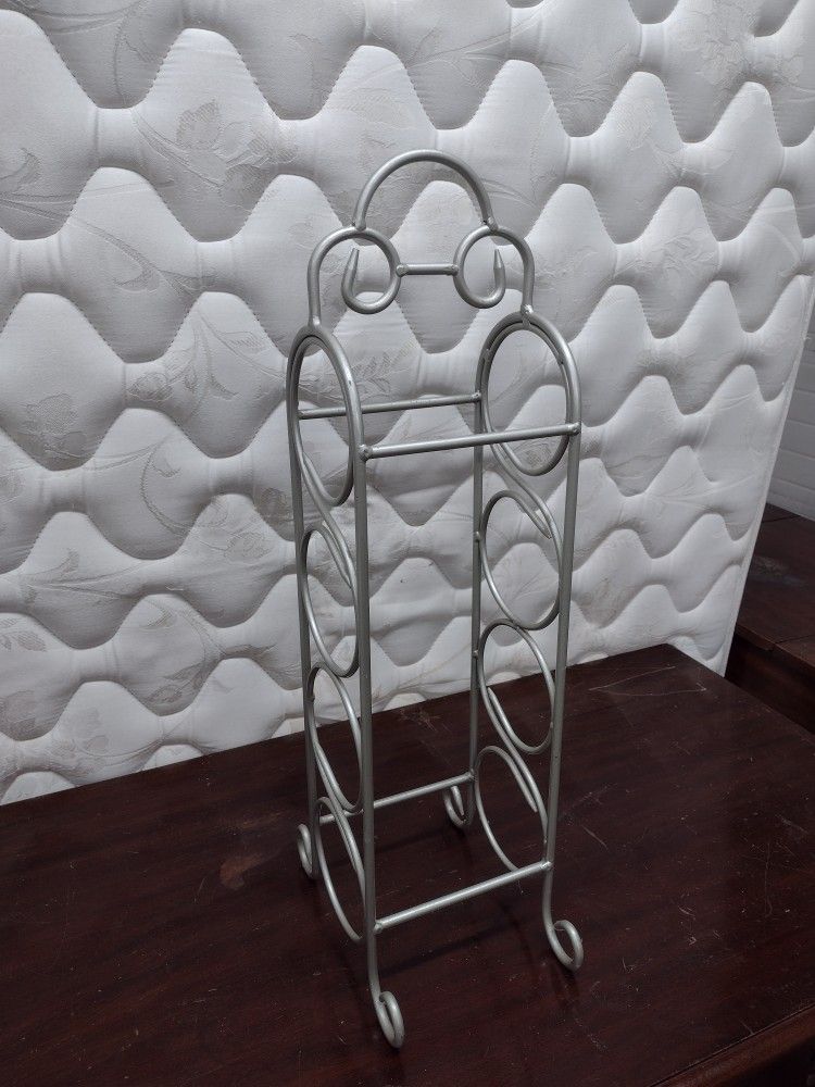 Freestanding Metal Wine Rack, Wine Bottle Holder, Display