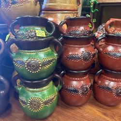 Macetas, De Talavera Y Auténtico Barro Todo Lo Traen De México, Precios Varían