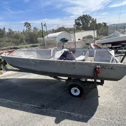 Aluminum Fishing Boat With Trailer 