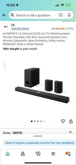 LG Sound Bar S95TR